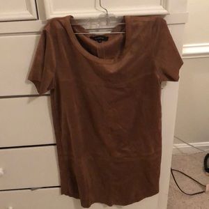 Suede mini dress size S